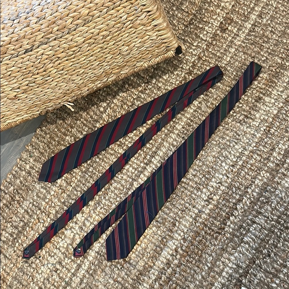 Polo Ralph Lauren Mens Striped Tie Bundle